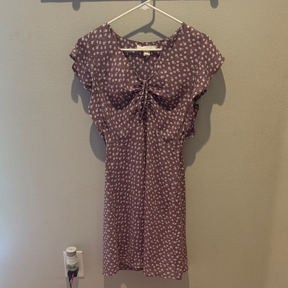 Monteau Lavender Floral Mini Dress